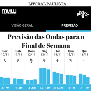 Previsão das Ondas para o Litoral de São Paulo Final de Semana