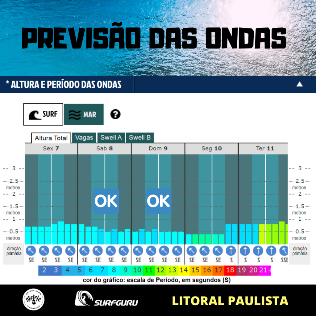 Previsão Ondas Litoral Paulista - AQUI!